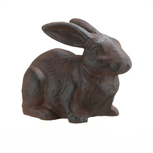 Upper Deck Full Bodied Cast Iron Rabbit Garden Figure by INsideOUT