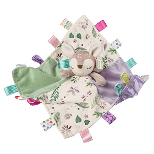 Mary Meyer Taggies Soothing Sensory Stuffed Animal Security Blanket, Flora Fawn, 13 x 13-Inches