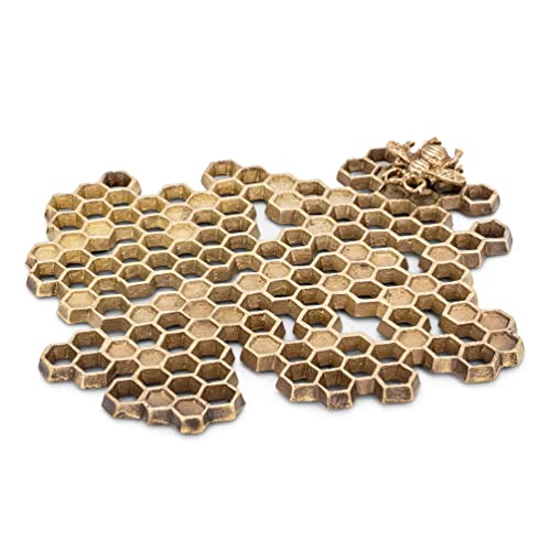 Abbott Collection  Honeycomb Bee Trivet 8.5 inch, 1 EA
