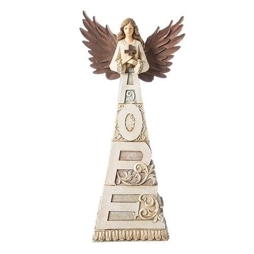 Roman 12.25"H HOPE WORD ANGEL CROSSWORD