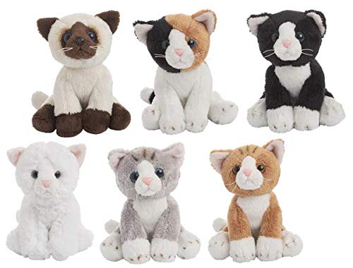 Ganz H14799 The Heritage Collection Mini Cats Plush Toy Set of 6