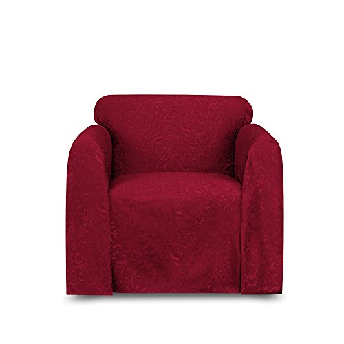 Belle Maison Stylemaster Brianna Jacquard Furniture Throw, Spice Chair 70"x90"