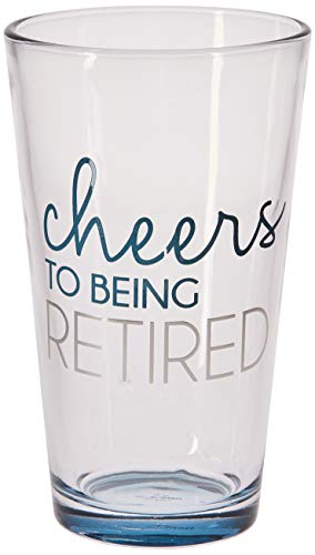 Pavilion Gift Company Cheers to Being Retired Pint Glass Tumbler