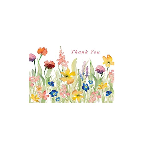 Design Design 119-09832 Wildflowers Thank You Boxed Notecard, 5-inch Length