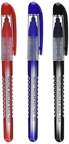 BAZIC Taylor Assorted Color Rollerball Pen (3/Pack)