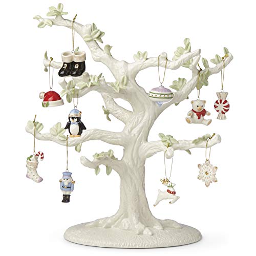 Lenox Christmas Memories 10-Piece Ornament & Tree Set, 6.35 LB, Multi