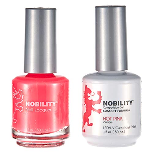Lechat Nobility ‚Äì Gel Polish & Nail Lacquer Set (Neon Collection) 0.5oz (Hot Pink NBCS055)