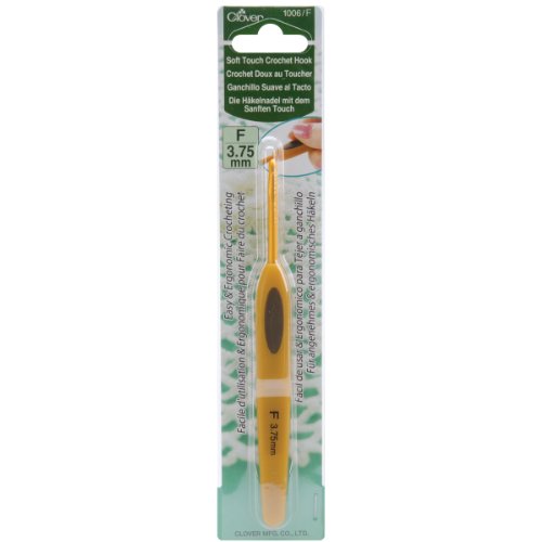 Clover 1006/F Soft Touch Crochet Hook, Size F (3.75mm)