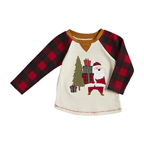 Mud Pie Alpine Holiday Christmas Long Sleeve Tee, Large