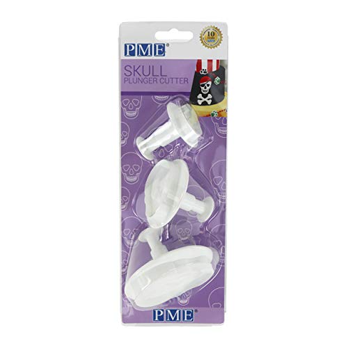 PME Cake SKU202 Novelty Plunger Cutters-Skull Set of 3