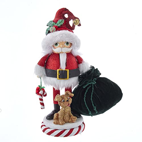 Kurt Adler Hollywood Nutcrackers Hollywood Santa and Pup Nutcracker, 12-Inch, Multicolored