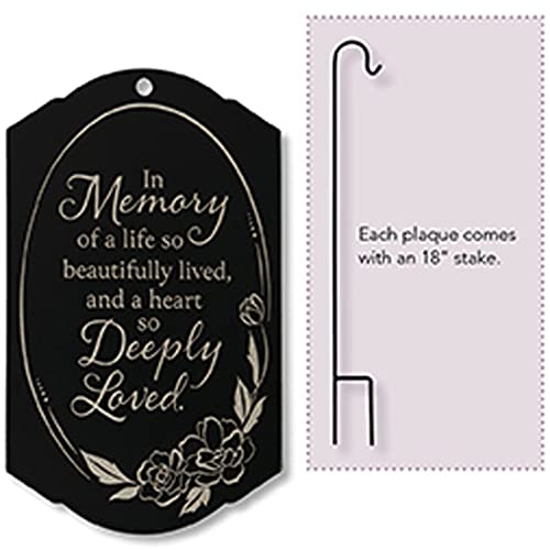 Carson Home 64466 Deeply Loved Memorial Garden Stake, 5.75-inch Width
