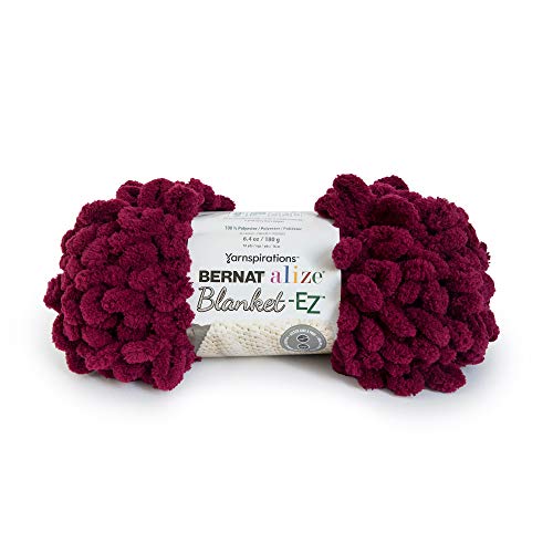 Spinrite Yarns (CA) Bernat Alize Blanket-EZ Yarn, Burgundy