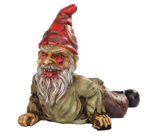 Pacific Trading PTC 7 Inch Resin Scary Crawling Zombie Garden Gnome Decor Figurine
