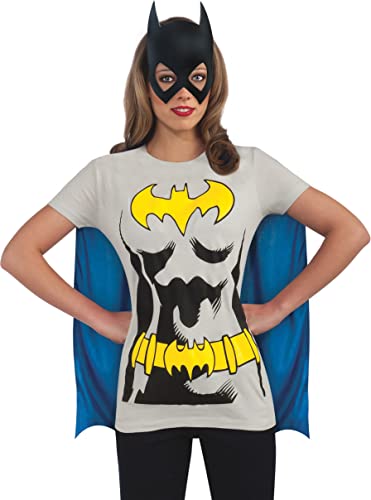 Rubie's DC Comics Batgirl T-Shirt With Cape And Mask, Black, X-Large