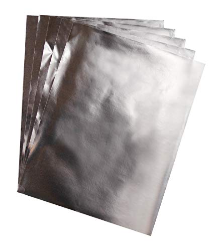Hygloss Products 81055 , Inc Metallic Foil Paper 10 x 13 Inch, 50 Sheets, 10" x 13", Silver