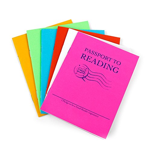 Hygloss Products Passport to Reading Log Book - Journal and Notebook for Kids - 24 Pages - 1 Piece