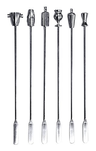 Prodyne Stainless Steel Legacy Swizzle Sticks, Set of 6