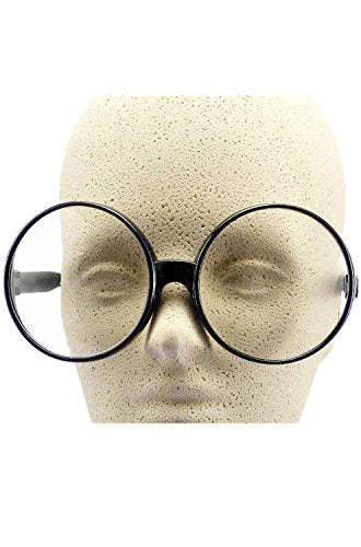 Forum Novelties Big Round Eye Glasses - Black