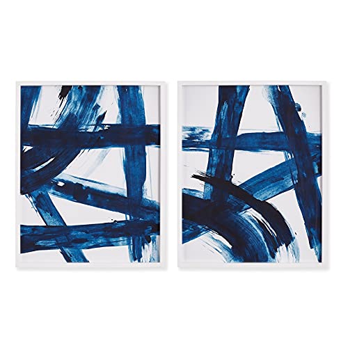 Napa Home & Garden Home Collection-Wall Art, Indigo Abstracts ,Set of 2