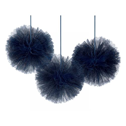 Amscan Wedding Deluxe Tulle Fluffy Balls Decoration Kit - 12", 3 Ct.