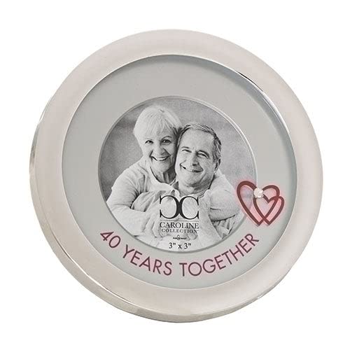 Roman Inc 40 Years Together Round Frame from Caroline Collection