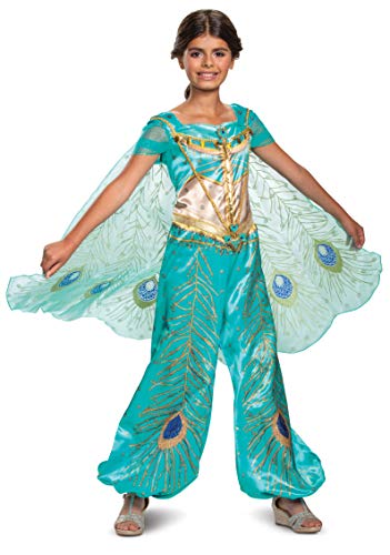 Disguise Disney Princess Jasmine Aladdin Deluxe Girls' Costume, Teal