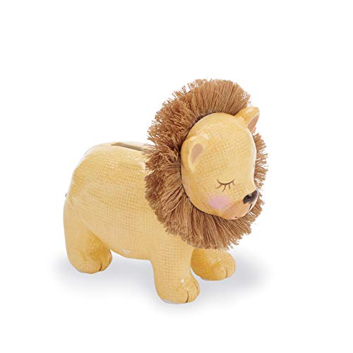 Mud Pie Mini Lion Bank, Multicolor, 4.75" x 5", Ceramic