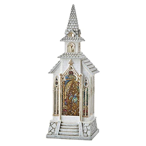 RAZ Imports 2021 Holiday Water Lanterns 13" Holy Family Lighted Water Church