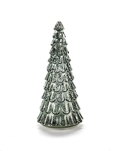 Giftcraft 681721 Christmas Table Top LED Christmas Tree, Small , 9.84 inch, Glass