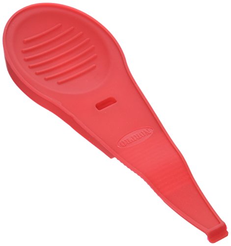 Norpro Red Silicone Spoon Rest, 3.25&quot x 10&quot