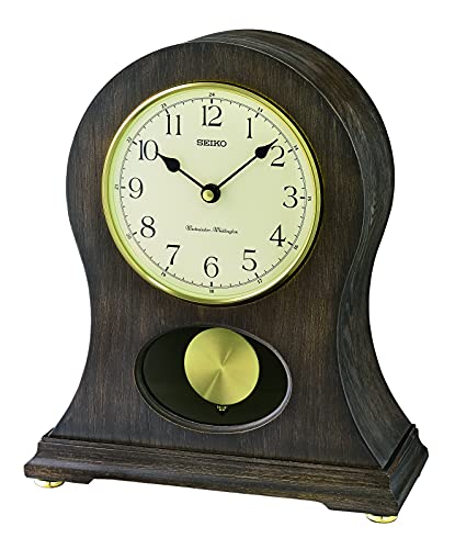 SEIKO Tai Mantel Clock, Antique Brown