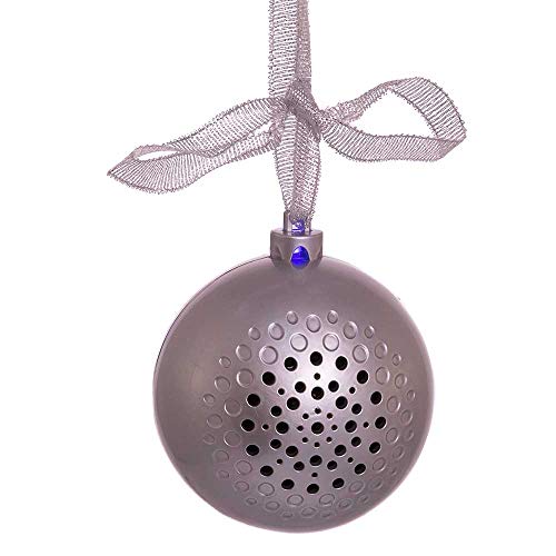 Kurt Adler Adler USB1300 Single Ball Ornament, Silver