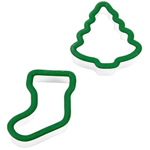 Chef Craft Select Plastic Christmas Cookie Cutter Set, 2 Piece, Color May Vary