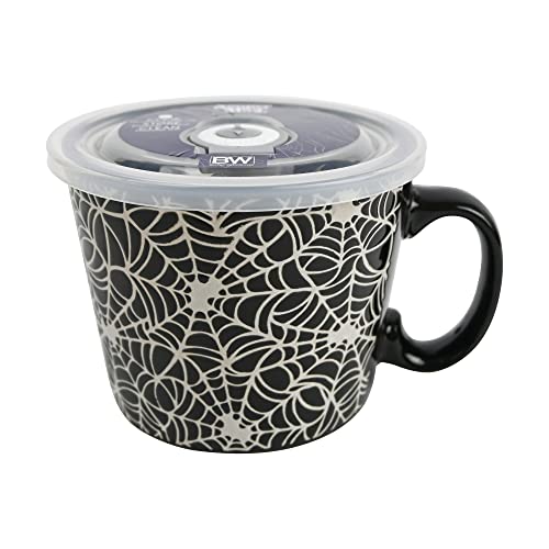 Boston Warehouse Spider Web 20 Ounce Souper Mug Food Storage Container