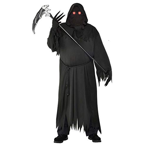 Light Up Glaring Grim Reaper Halloween Costume for Boys, Small, with Included Accessories, by Amscan