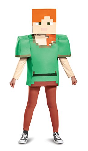 Disguise Alex Classic Minecraft Costume, Multicolor, Medium (7-8)