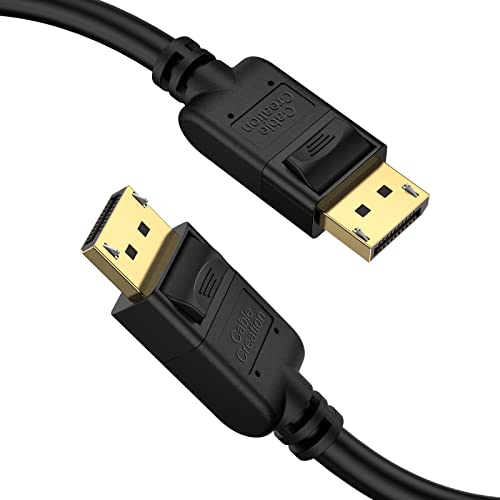 CableCreation Displayport Cable [10Ft/3M], 4K DP Cable 1.2 Male to Male Support 4K@60Hz, 2K@144Hz Compatible with Computer, Desktop, Laptop, PC, Monitor, Projector,Black