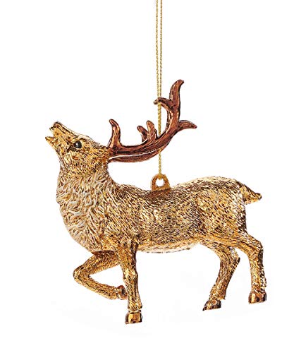 Giftcraft 665932 Reindeer Ornament, 3-inch Height, Plastic