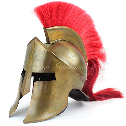 Nagina International Medieval Armour King Leonidas Greek Spartan Roman Helmet | Spartan Legions Helmet | Men&