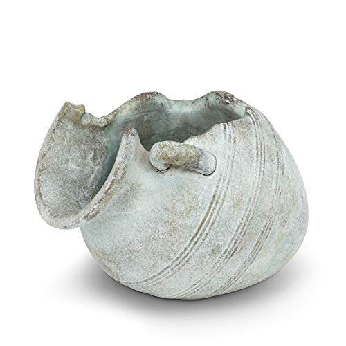 Abbott Collection 27-ATHENS-805 Tipped Urn Planter-6" H, Grey