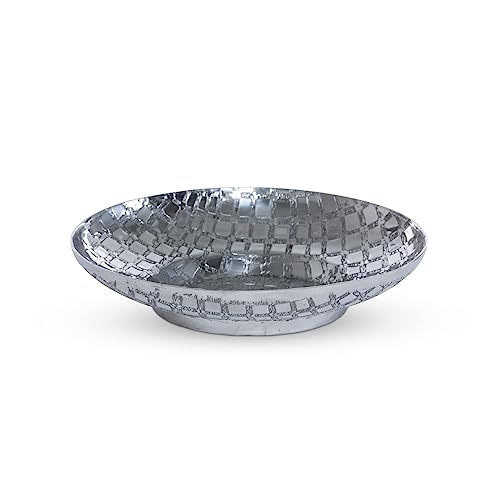 Park Hill Collection Southern Classic Crocodile Pattern Pewter Bowl