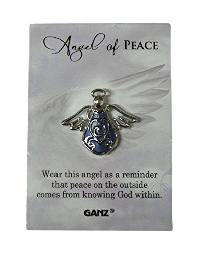 Ganz Pin - Angel of Peace "Wear this angel as a reminder that peace on the outside comes from knowing God within."