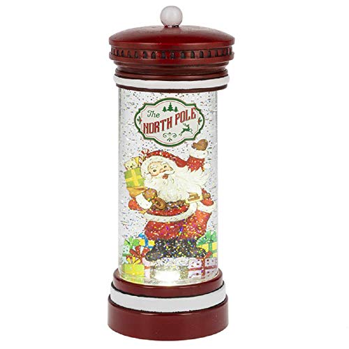 Ganz Midwest Lighted LED Shimmer Santa North Pole Scene