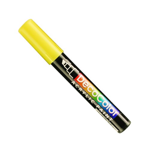 Uchida 315-C-5 Marvy Deco Color Chisel Tip Acrylic Paint Marker, Yellow