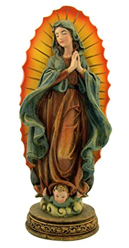 Christian Brands Milagros The Blessed Virgin Mary Our Lady of Guadalupe Resin Statue, 7 Inch