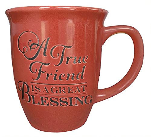 Great Finds MU060 A True Friend is a Great Blessing Large Mug, 5-inch Length, Chili Pepper, Ceramic