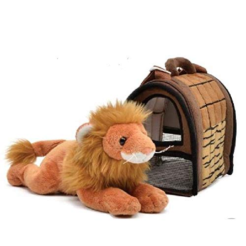 Unipak 2316LLI-10 Lion in Wild Carrier, 8-inch Height, Brown