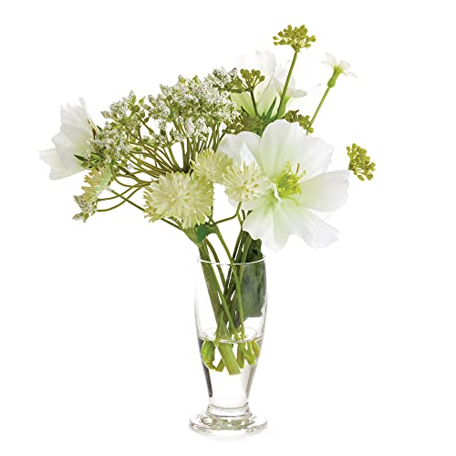 Napa Home & Garden Floral Collection-Cosmos Mixed Arrangement in Vase 9.5 inches