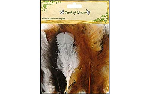 Midwest Design Touch of Nature 38060 Fluffy Feathers, 7 grams, 7gm Natural Mix